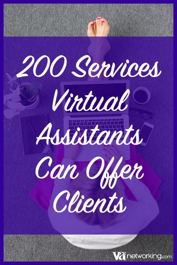 200 Services Virtual Assistants Can Offer Clients