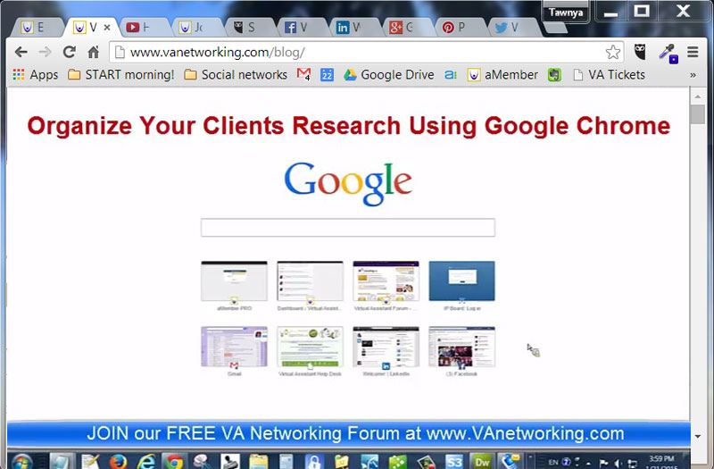 Organizing Your Online Client Research Using Google Chrome